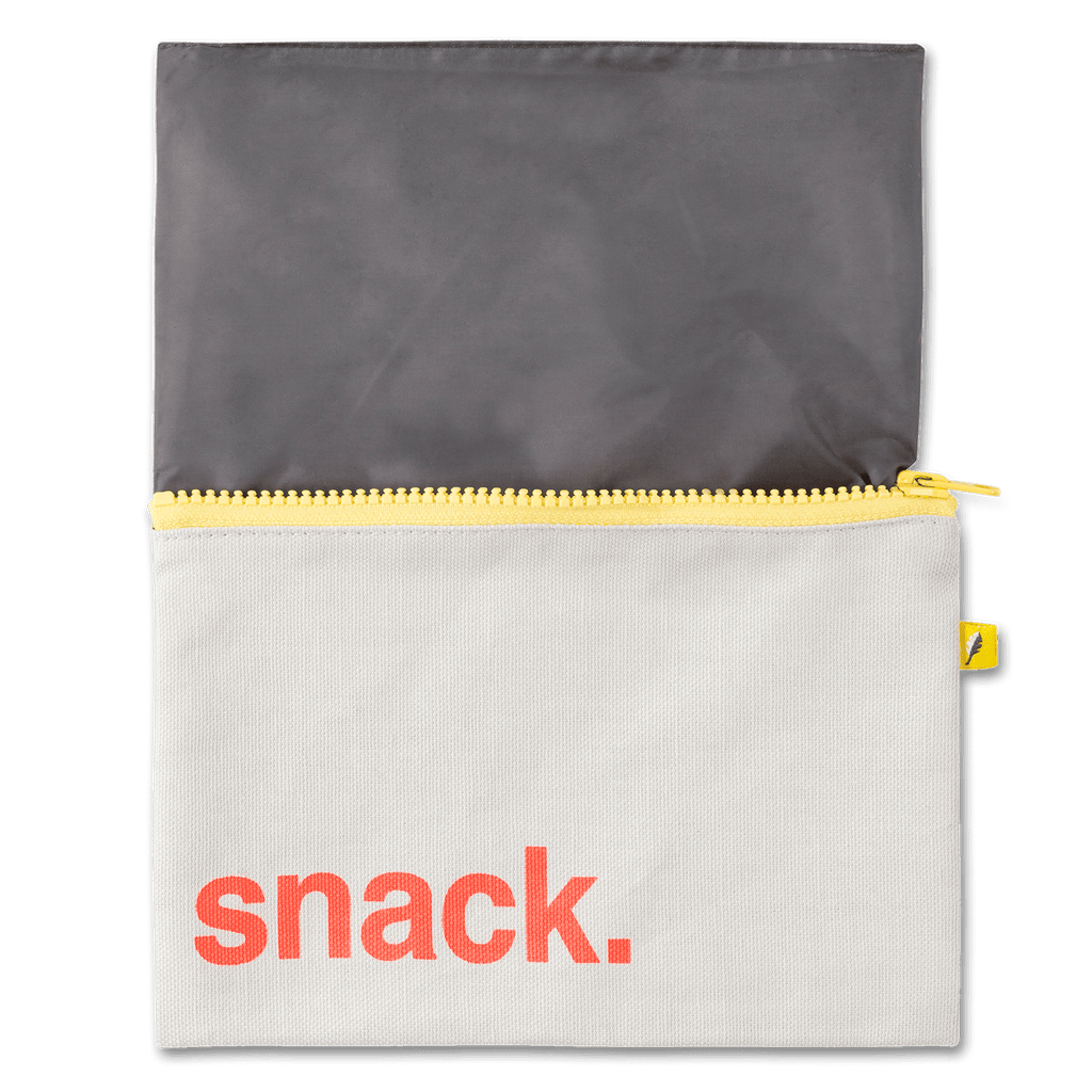 Fluf Zip Snack bag ~ Snack Orange ( Snack Size)