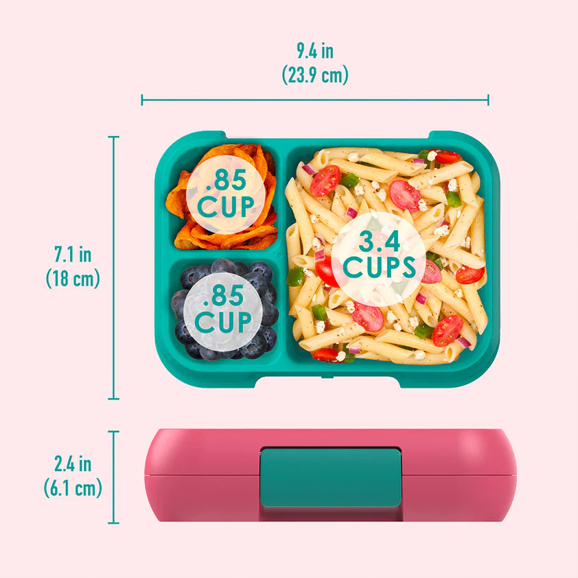 Bentgo Pop Lunch Box - Bright Coral/Teal