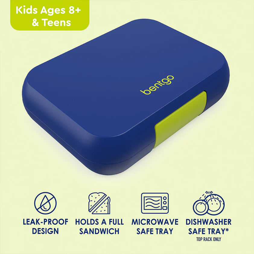 Bentgo Pop Lunch Box - Navy Blue/Chartreuse