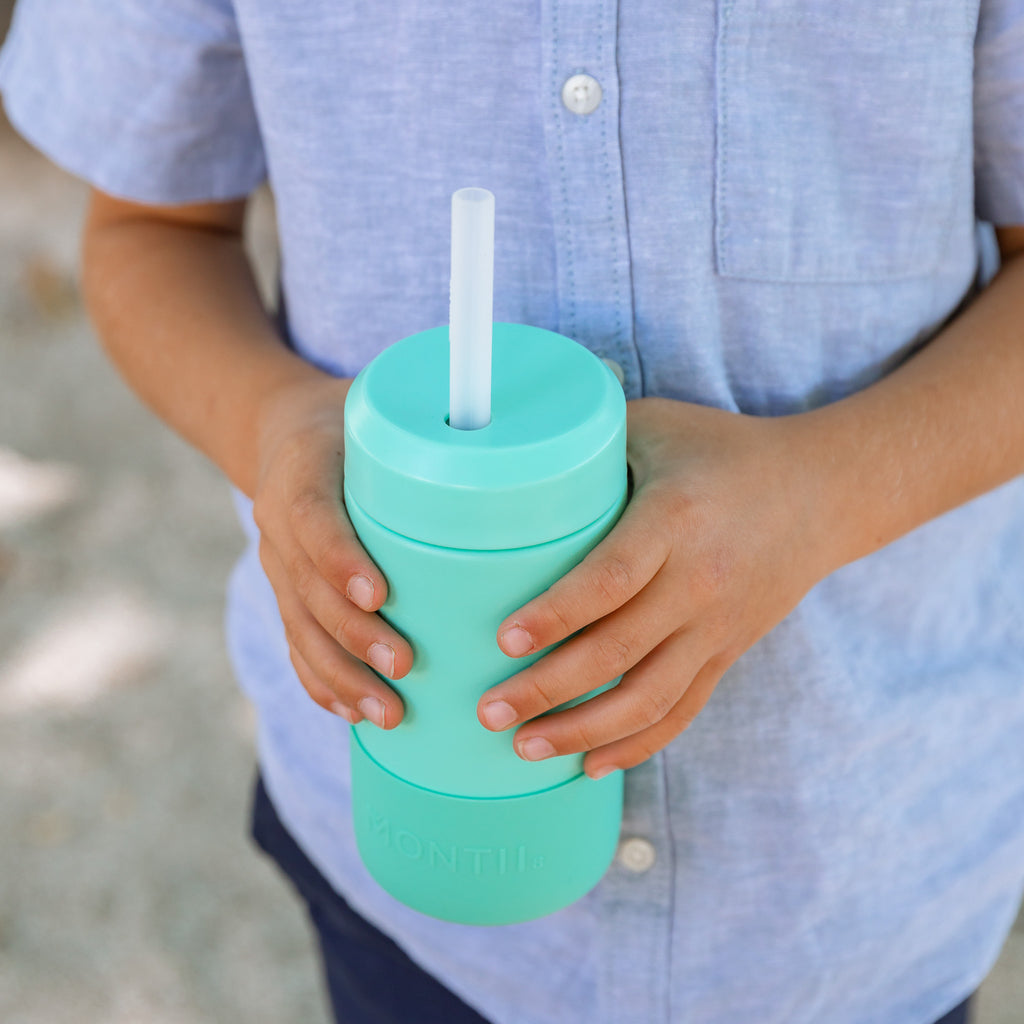 Montii Fusion Smoothie Cup and silicone straw 350ml ( 6 colours)