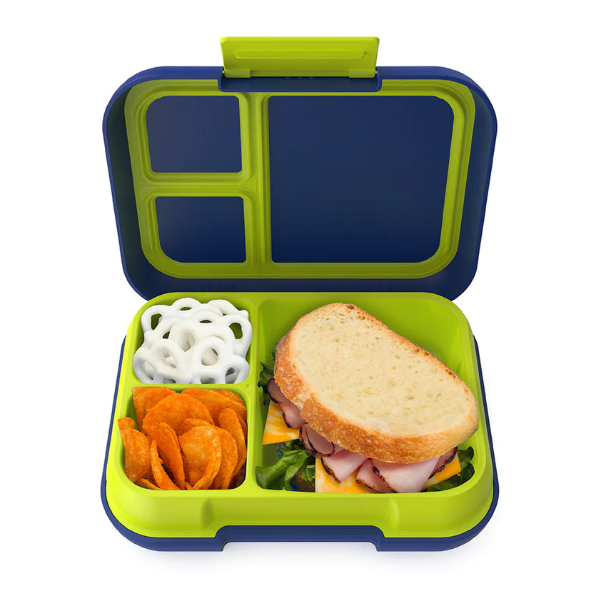 Bentgo Pop Lunch Box - Navy Blue/Chartreuse