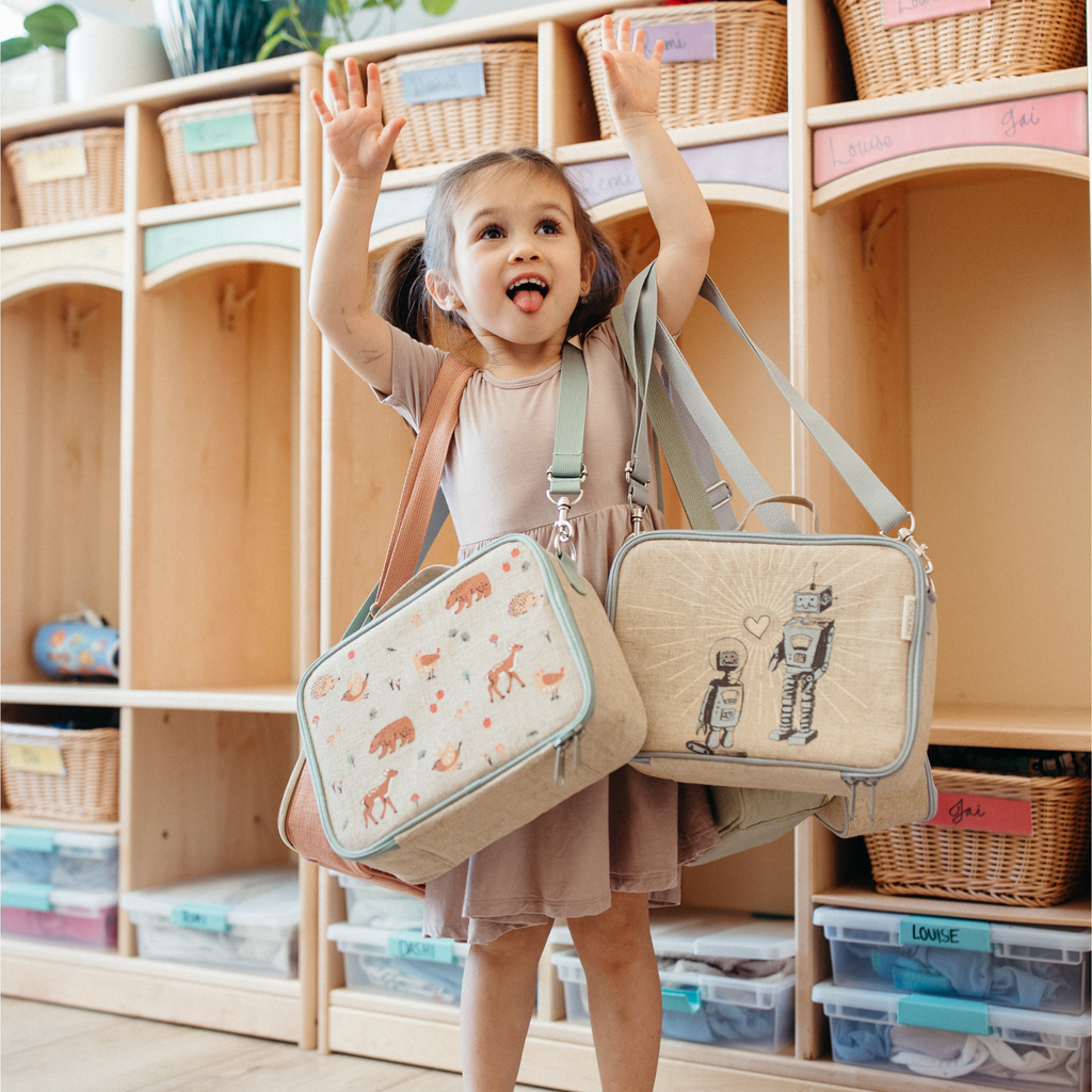 So Young Insulated lunch box -Robot Playdate