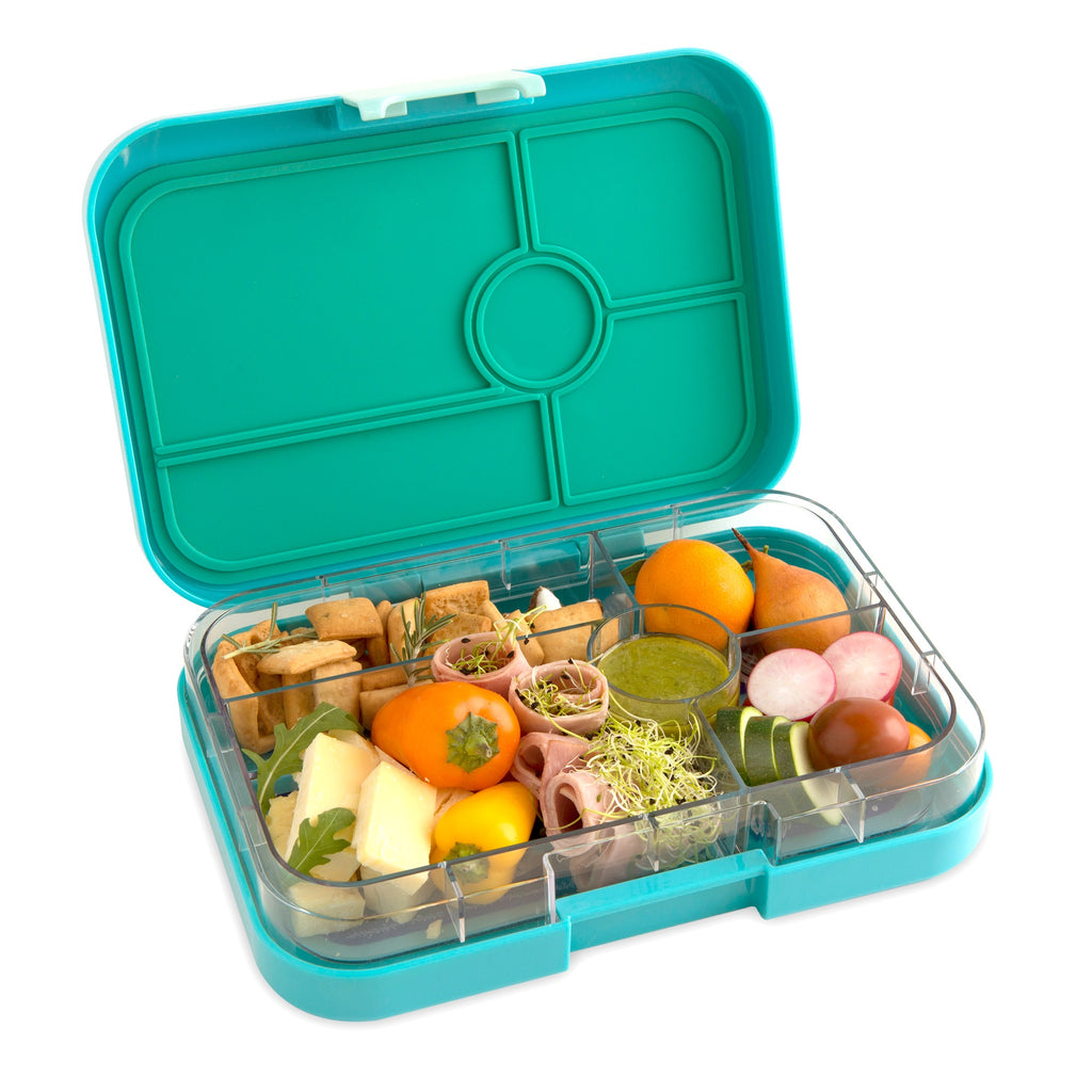 Yumbox Tapas ( 5 compartment) ~ Antibes Blue with Bon Appetit Tray