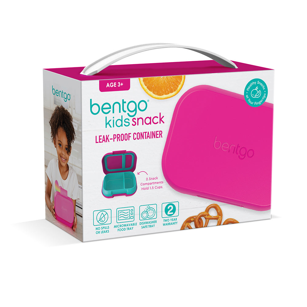 Bentgo Kids Snack Container - Fuchsia / Teal