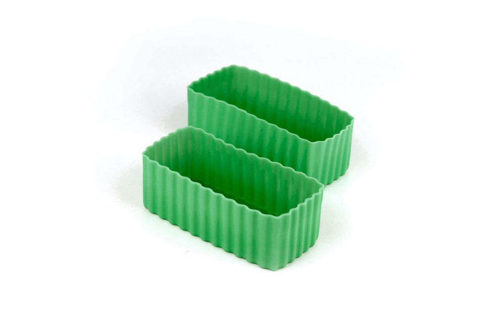 Bento Cups Rectangle – Medium Green