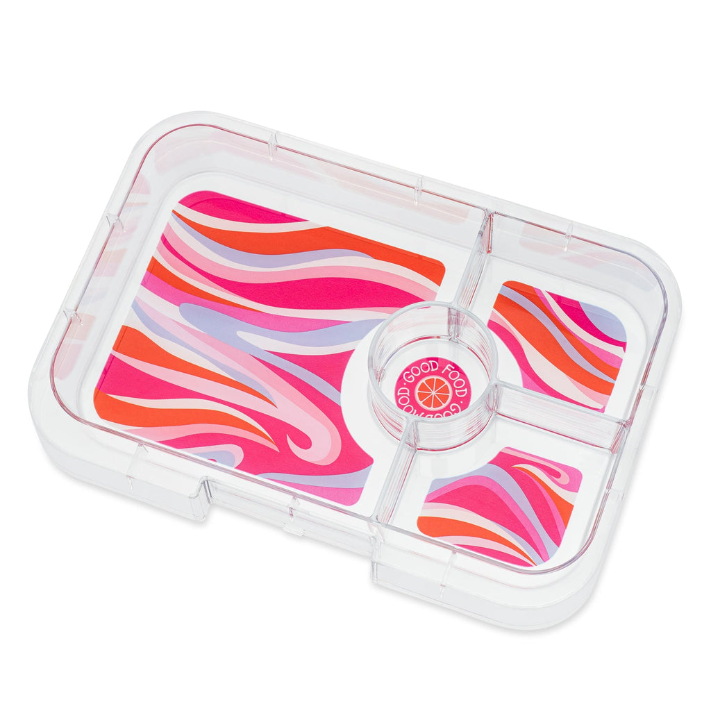 Yumbox Tapas (4 compartment) ~Antibes Blue with Groovy Tray