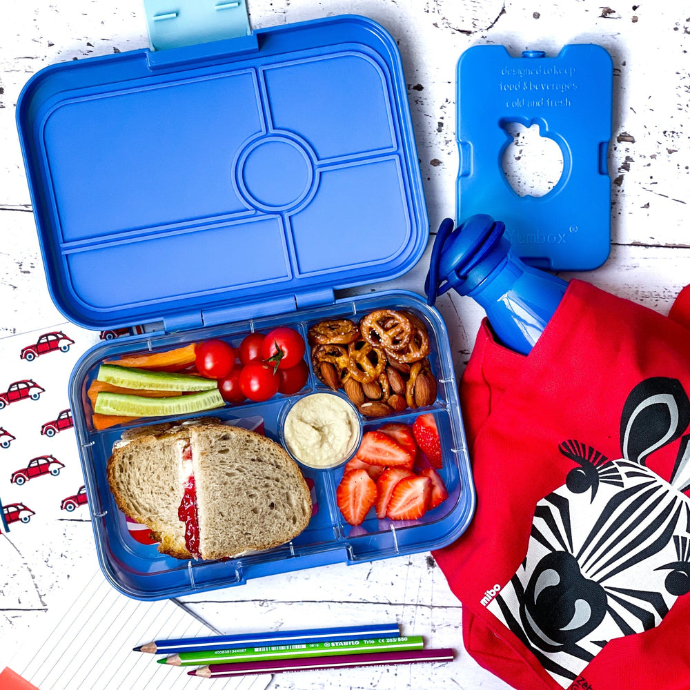 Yumbox Tapas ( 5 compartment) ~True Blue with Groovy Tray