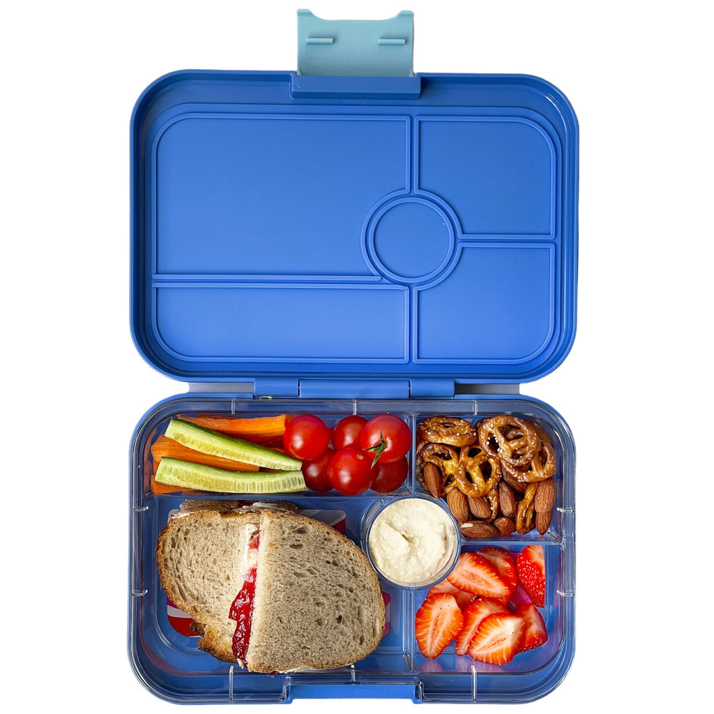 Yumbox Tapas ( 5 compartment) ~True Blue with Groovy Tray