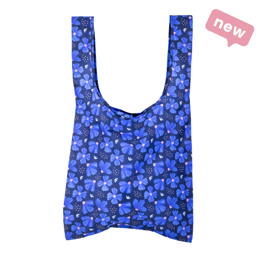 Montii Shopper Bag ~ Blue Flora