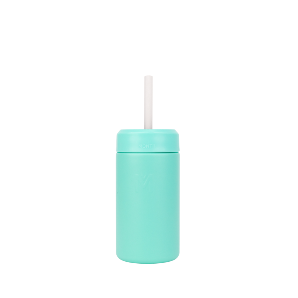 Montii Fusion Smoothie Cup and silicone straw 350ml ( 6 colours)