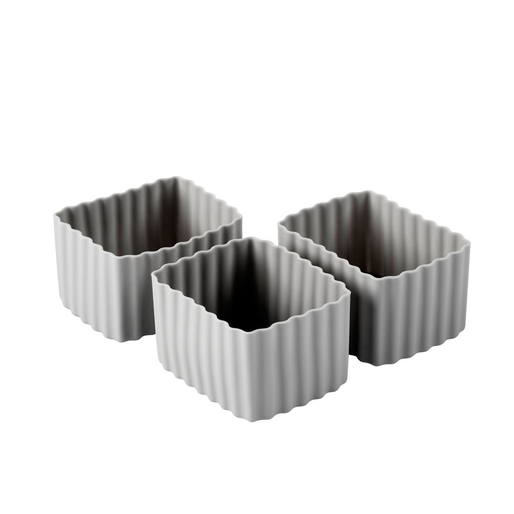 Bento Cups Rectangle Small  –  Grey