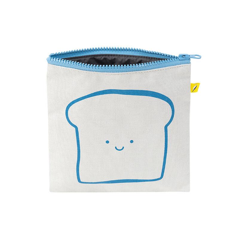 Fluf Zip Snack Sack Bread Blue  ( Sandwich Size)