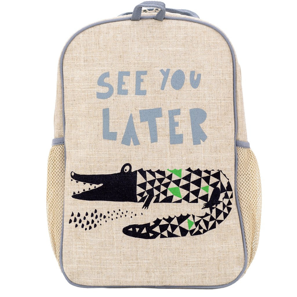 SoYoung Grade School Backpack -WEE GALLERY ALLIGATOR ( NEW )