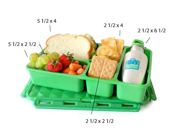 Go Green Lunch Box Set ~ Green