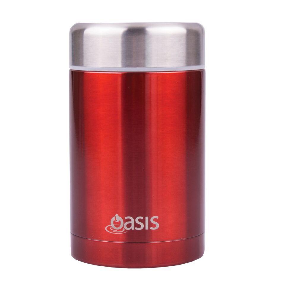 Oasis Stainless Insulated Food Flask - Red 450ml